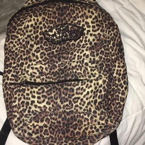 Vans cheetah print back pack